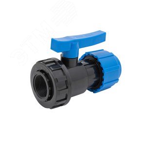 Кран шаровой компрессионный ВР разъемный d 25x1/2 - Политэк