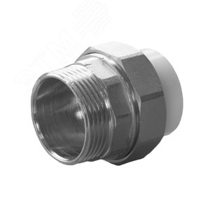 Муфта разъемная 32x1' НР полипропиленовая PPR американка, белая - Политэк