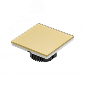 Умный выключатель, 2 клавиши, золото (Powerlite-WS2G (Золотой)) 3