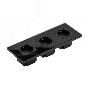 Розетка встраиваемая Sibling Powerswitch-W3, черная (Powerswitch-W3, черная) - фото 3