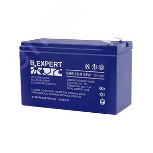 Аккумулятор B.EXPERT BHR 12В 9 А/ч (BHR 12-9 34W) - Etalon battery
