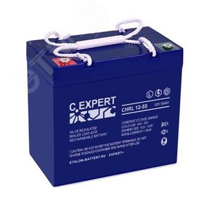 Аккумулятор C.EXPERT CHRL 12В 55 А/ч (CHRL 12-55) - Etalon battery