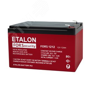 Аккумулятор 12В 12Ач (FORS 1212) - Etalon battery