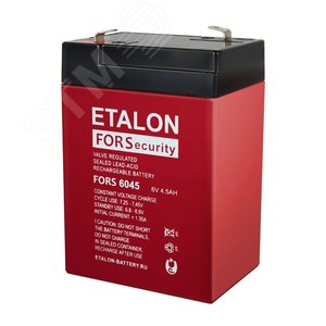 Аккумулятор 6В 4,5Ач (FORS 6045) - Etalon battery