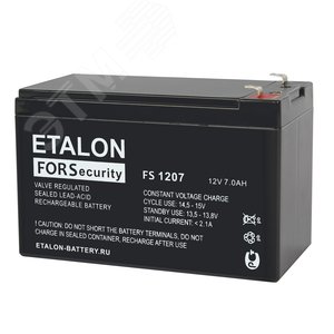 Аккумулятор FS 12В 7Ач (FS 1207) - Etalon battery