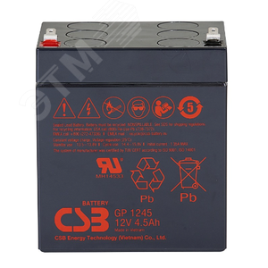 Аккумуляторная батарея CSB GP 1245 (GP1245 F2) - CSB