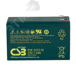Аккумулятор EVX 12В 7,2Ач (CSB EVX1272) - CSB