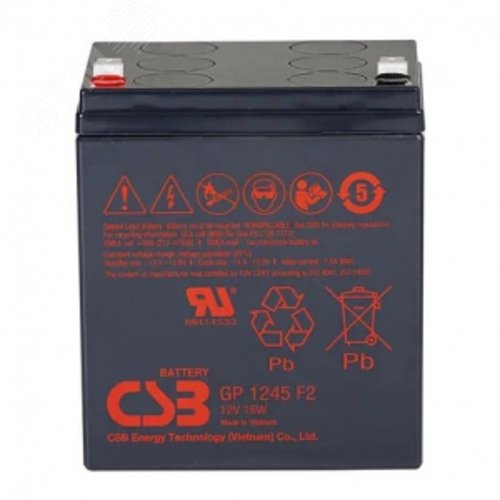 Аккумулятор GP 12В 16W (CSB GP1245(16W)) - CSB