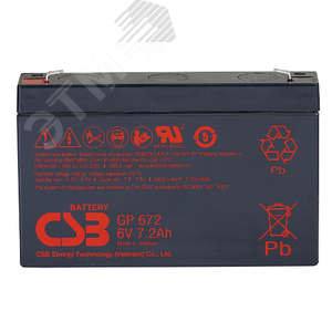 Аккумулятор GP 6В 7,2Ач (CSB GP672) - CSB