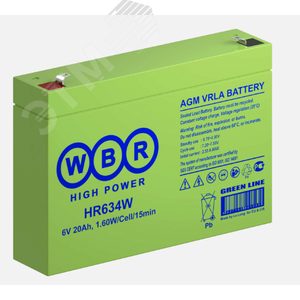 Аккумуляторная батарея WBR HR634W - WBR