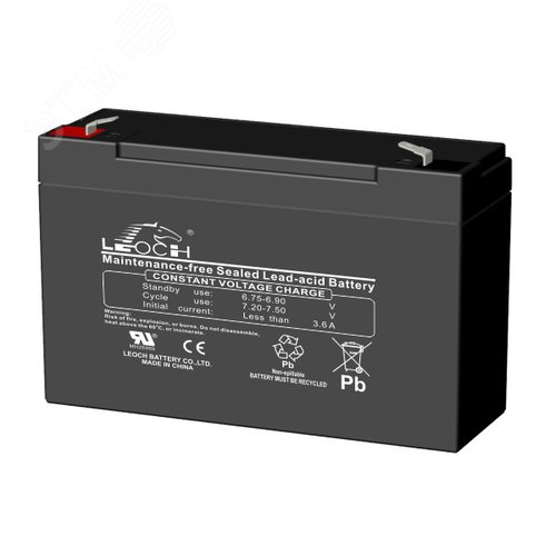 Аккумулятор DJW 6В 12Ач (DJW6-12) - Leoch Battery