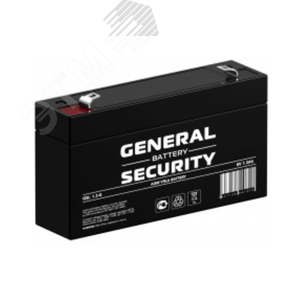 Аккумулятор GSL 6В 1,3Ач (GSL1.3-6 GENERAL SECURITY) - General Security