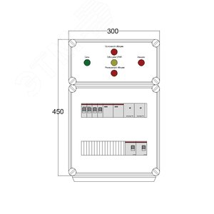 Щит управления электрообогревом DEVIBOX FHR 1x1700 D330 (в комплекте с терморегулятором и датчиком температуры) (DBFR01) - DEVIbox