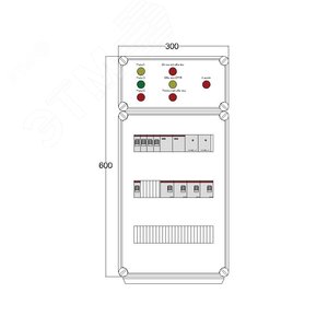 Щит управления электрообогревом DEVIBOX FHR 2x2800 D330 (в комплекте с терморегулятором и датчиком температуры) (DBFR09) - DEVIbox