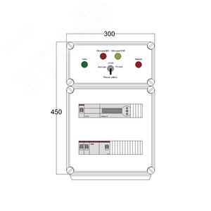 Щит управления электрообогревом DEVIBOX HR 1x1700 D850 (в комплекте с терморегулятором) (DBR001) - DEVIbox