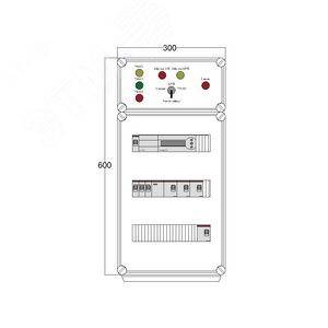 Щит управления электрообогревом DEVIBOX HR 4x1700 D850 (в комплекте с терморегулятором) (DBR004) - DEVIbox
