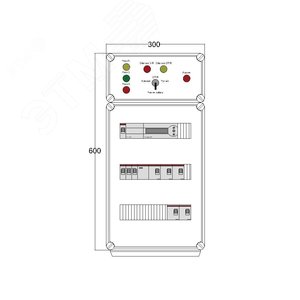 Щит управления электрообогревом DEVIBOX HR 5x1700 D850 (в комплекте с терморегулятором) (DBR005) - DEVIbox