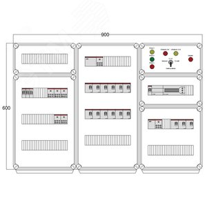 Щит управления электрообогревом DEVIBOX HR 15x1700 D850 (в комплекте с терморегулятором) (DBR009) - DEVIbox