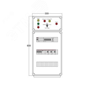 Щит управления электрообогревом DEVIBOX HR 3x2800 D850 (в комплекте с терморегулятором) (DBR015) - DEVIbox