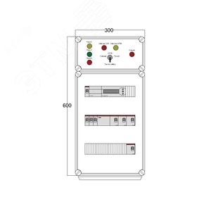 Щит управления электрообогревом DEVIBOX HR 4x2800 D850 (в комплекте с терморегулятором) (DBR016) - DEVIbox
