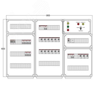 Щит управления электрообогревом DEVIBOX HR 15x1700 D316 (в комплекте с терморегулятором и датчиком температуры) (DBR081) - DEVIbox