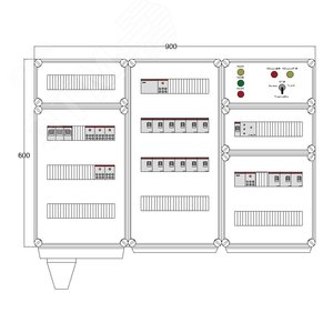 Щит управления электрообогревом DEVIBOX HR 15x2800 D316 (в комплекте с терморегулятором и датчиком температуры) (DBR093) - DEVIbox