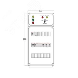 Щит управления электрообогревом DEVIBOX HR 3x4400 D316 (в комплекте с терморегулятором и датчиком температуры) (DBR099) - DEVIbox