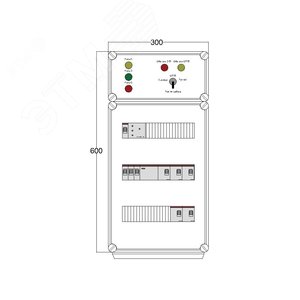 Щит управления электрообогревом DEVIBOX HR 5x4400 D316 (в комплекте с терморегулятором и датчиком температуры) (DBR101) - DEVIbox