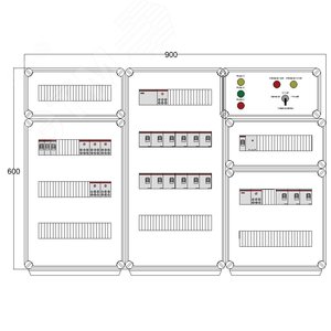 Щит управления электрообогревом DEVIBOX HR 15x1700 D330 (в комплекте с терморегулятором и датчиком температуры) (DBR117) - DEVIbox