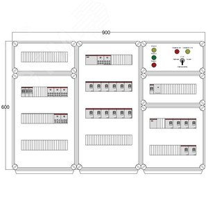 Щит управления электрообогревом DEVIBOX HR 18x1700 D330 (в комплекте с терморегулятором и датчиком температуры) (DBR118) - DEVIbox