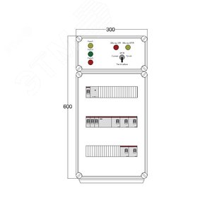 Щит управления электрообогревом DEVIBOX HR 5x2800 D330 (в комплекте с терморегулятором и датчиком температуры) (DBR125) - DEVIbox