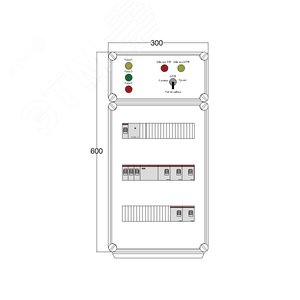 Щит управления электрообогревом DEVIBOX HR 5x4400 D330 (в комплекте с терморегулятором и датчиком температуры) (DBR137) - DEVIbox