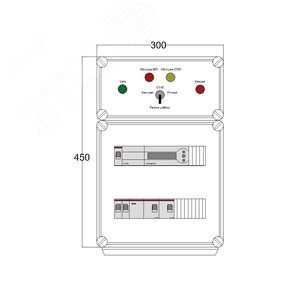 Щит управления электрообогревом DEVIbox HS 2x1700 D850 (в комплекте с терморегулятором) (DBS002) - DEVIbox