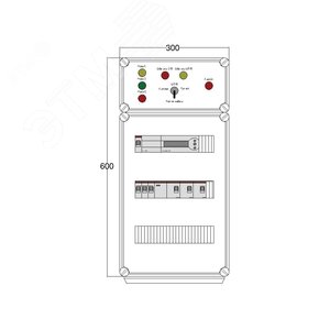 Щит управления электрообогревом DEVIbox HS 3x1700 D850 (в комплекте с терморегулятором) (DBS003) - DEVIbox
