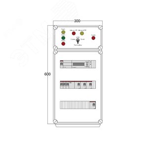 Щит управления электрообогревом DEVIbox HS 4x1700 D850 (в комплекте с терморегулятором) (DBS004) - DEVIbox