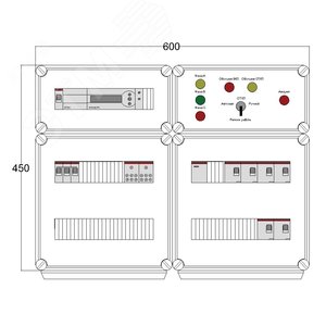 Щит управления электрообогревом DEVIbox HS 6x1700 D850 (в комплекте с терморегулятором) (DBS006) - DEVIbox