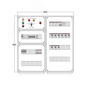 Щит управления электрообогревом DEVIbox HS 9x1700 D850 (в комплекте с терморегулятором) (DBS007) - DEVIbox