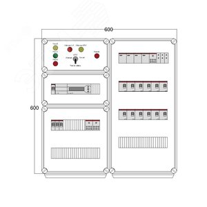 Щит управления электрообогревом DEVIbox HS 12x1700 D850 (в комплекте с терморегулятором) (DBS008) - DEVIbox