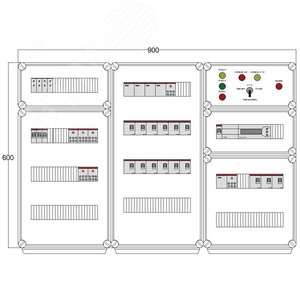 Щит управления электрообогревом DEVIbox HS 15x1700 D850 (в комплекте с терморегулятором) (DBS009) - DEVIbox