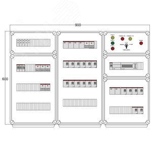 Щит управления электрообогревом DEVIbox HS 18x1700 D850 (в комплекте с терморегулятором) (DBS010) - DEVIbox