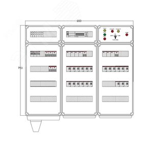 Щит управления электрообогревом DEVIbox HS 21x1700 D850 (в комплекте с терморегулятором) (DBS011) - DEVIbox