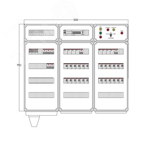 Щит управления электрообогревом DEVIbox HS 24x1700 D850 (в комплекте с терморегулятором) (DBS012) - DEVIbox