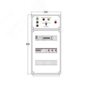 Щит управления электрообогревом DEVIbox HS 3x2700 D850 (в комплекте с терморегулятором) (DBS015) - DEVIbox