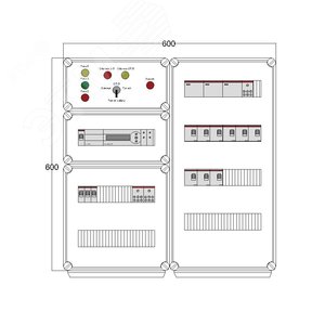 Щит управления электрообогревом DEVIbox HS 9x2700 D850 (в комплекте с терморегулятором) (DBS019) - DEVIbox