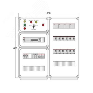 Щит управления электрообогревом DEVIbox HS 12x2700 D850 (в комплекте с терморегулятором) (DBS020) - DEVIbox