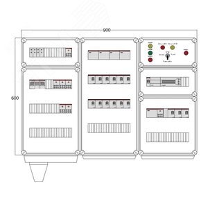 Щит управления электрообогревом DEVIbox HS 15x2700 D850 (в комплекте с терморегулятором) (DBS021) - DEVIbox