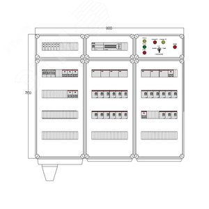 Щит управления электрообогревом DEVIbox HS 21x2700 D850 (в комплекте с терморегулятором) (DBS023) - DEVIbox