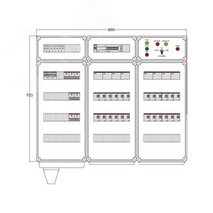 Щит управления электрообогревом DEVIbox HS 24x2700 D850 (в комплекте с терморегулятором) (DBS024) - DEVIbox