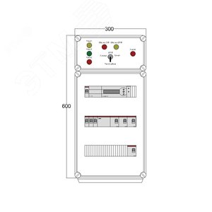 Щит управления электрообогревом DEVIbox HS 4x3400 D850 (в комплекте с терморегулятором) (DBS028) - DEVIbox