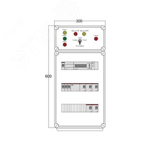 Щит управления электрообогревом DEVIbox HS 5x3400 D850 (в комплекте с терморегулятором) (DBS029) - DEVIbox
